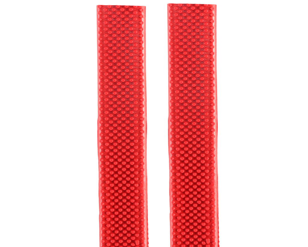 Rubber Rein Grips w/Small Pimple Grip - 5/8" in Red