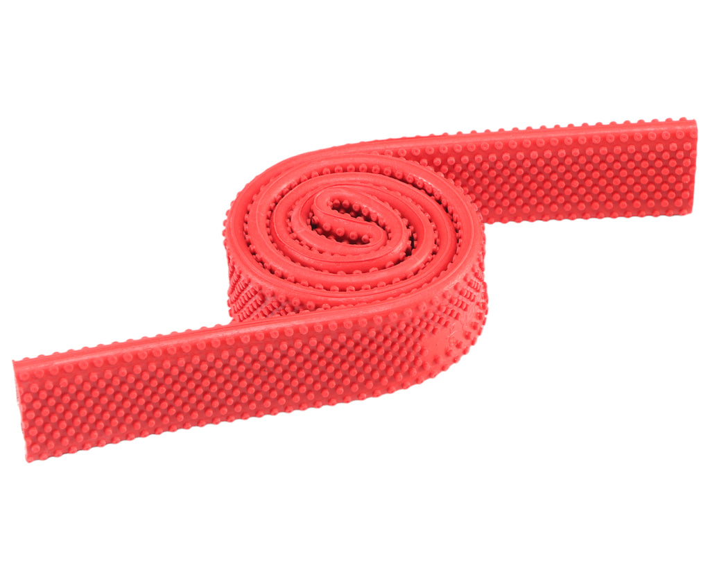 Rubber Rein Grips w/Small Pimple Grip - 3/4" in Red