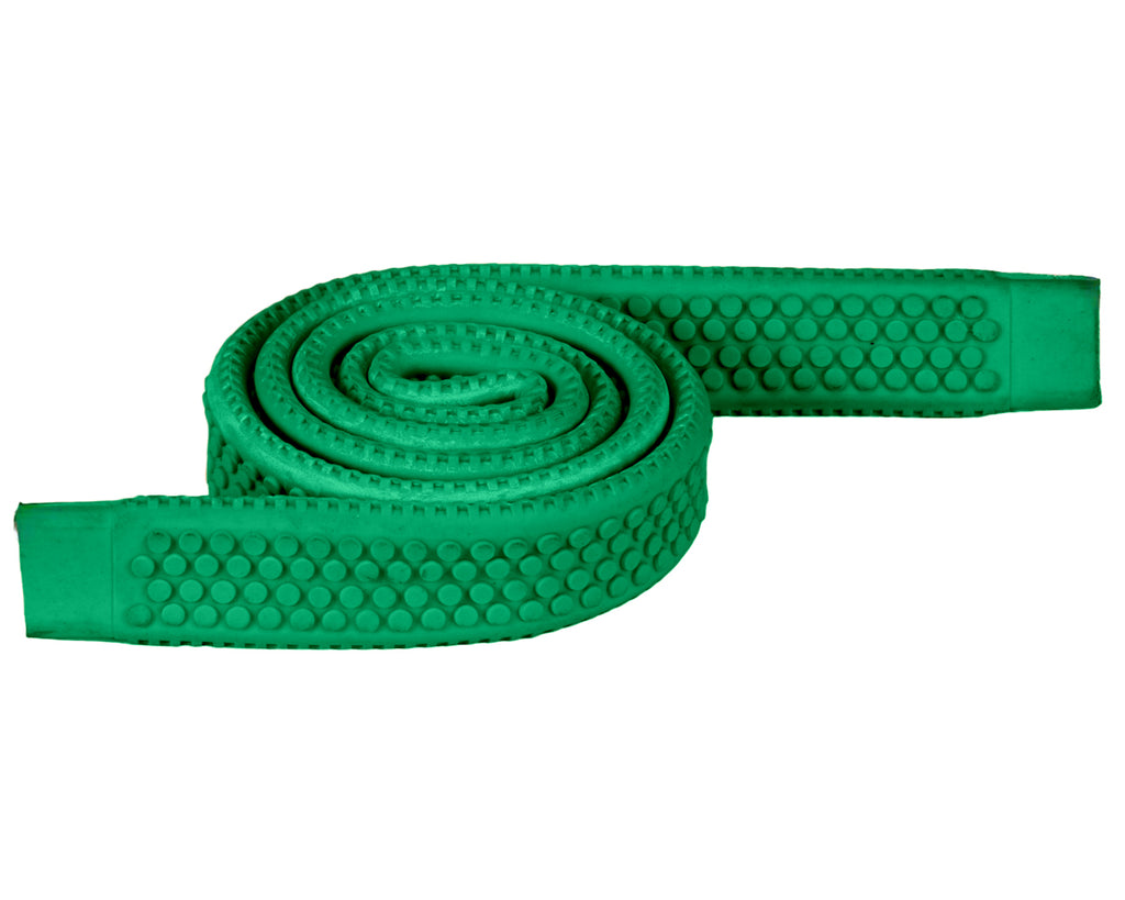 Horse Sense Rubber Rein Grips with Large Pimple Grip - 3/4" in Green
