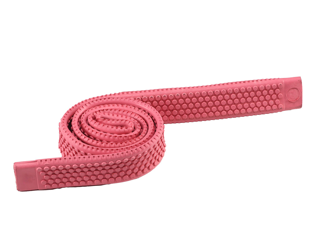Horse Sense Rubber Rein Grips with Large Pimple Grip - 5/8" in Pink