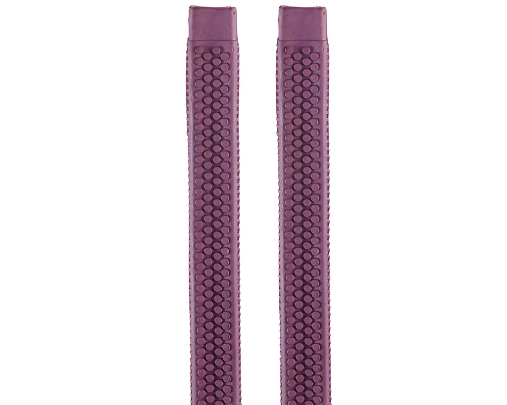Horse Sense Rubber Rein Grips with Large Pimple Grip - 5/8" in Purple