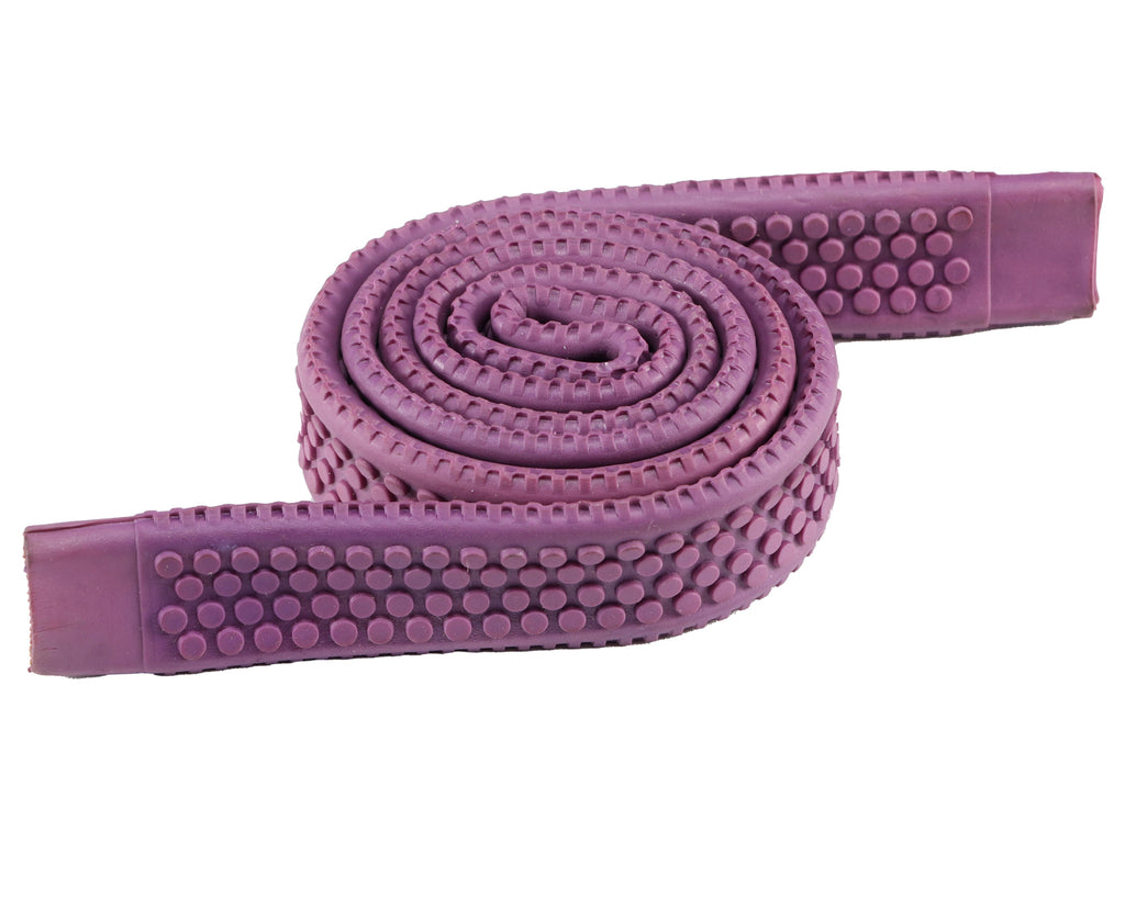 Horse Sense Rubber Rein Grips with Large Pimple Grip - 5/8" in Purple