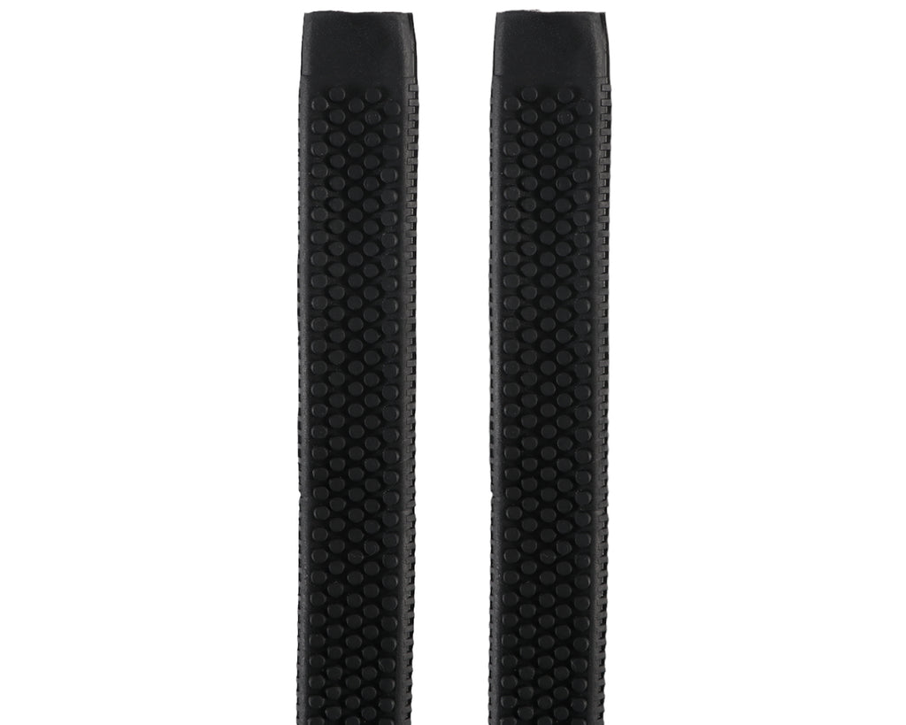 Horse Sense Rubber Rein Grips with Large Pimple Grip - 5/8" in Black