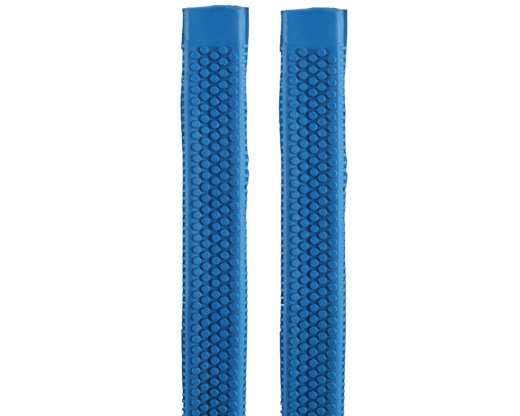 Horse Sense Rubber Rein Grips with Large Pimple Grip - 5/8" in Blue