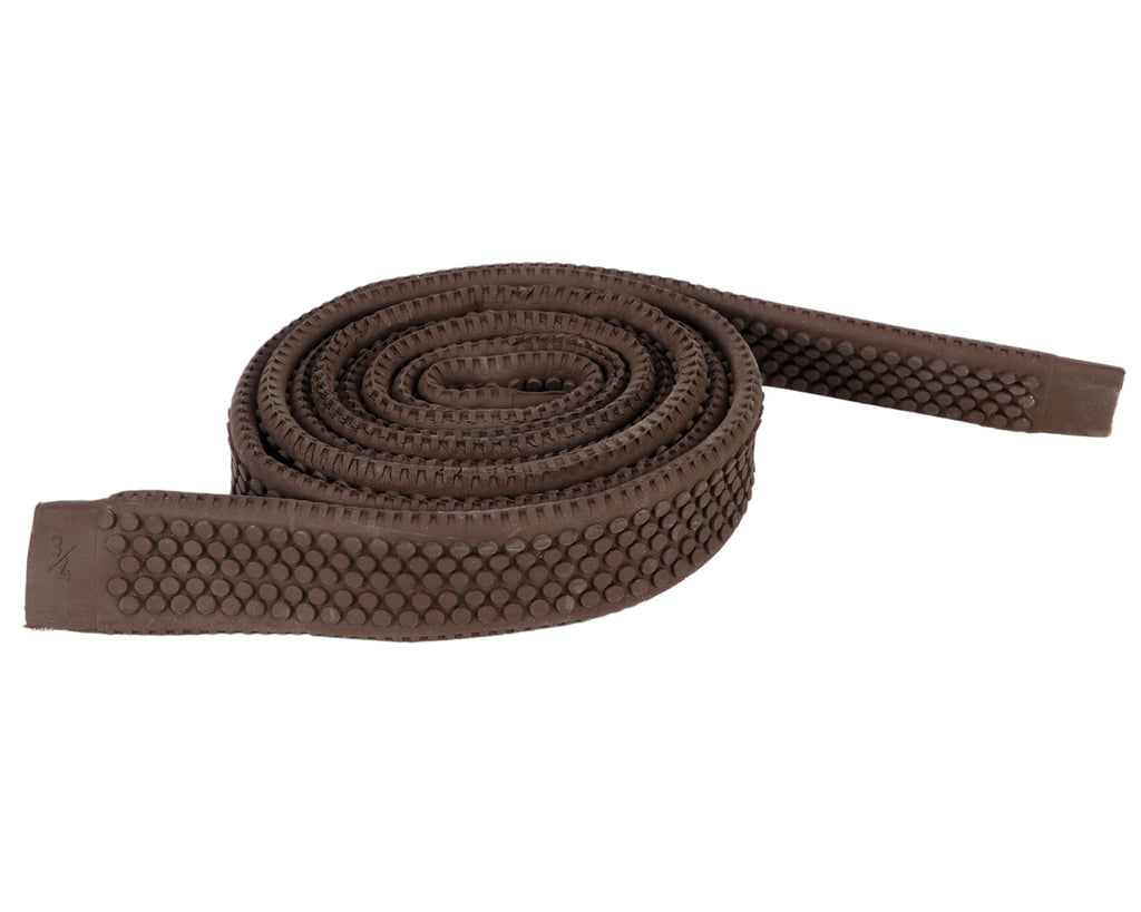 Horse Sense Rubber Rein Grips with Large Pimple Grip - 3/4" in Brown