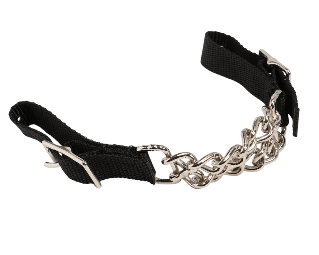 STC Western Curb Chain w/Black Nylon Straps