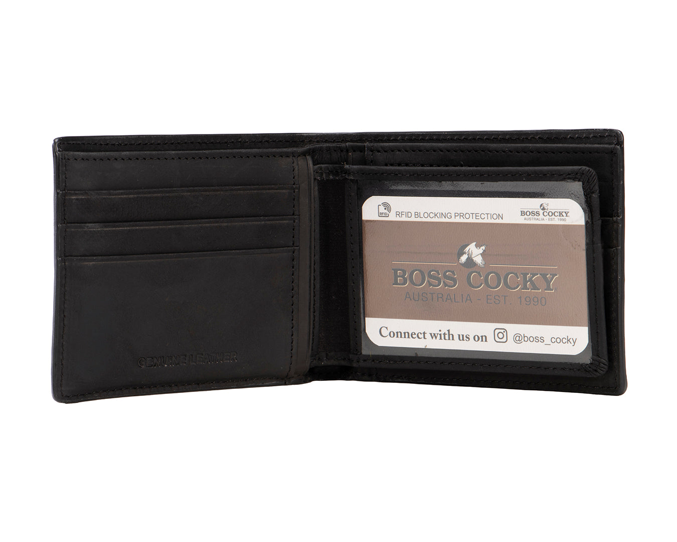 Boss Wallet Crazy Horse -Black – Greg Grant Saddlery