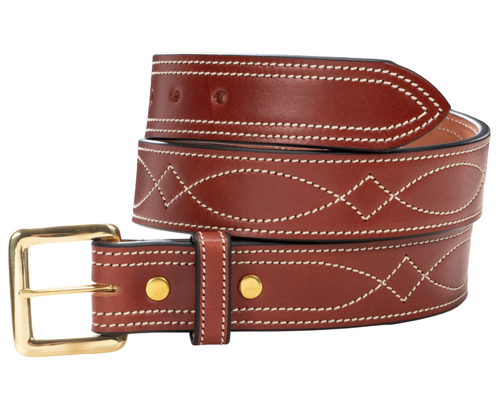 Becca Fancy Stitch Gun Belt 1 1/2 Inch