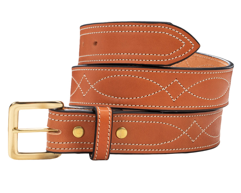 Becca Fancy Stitch Gun Belt 1 1/2 Inch