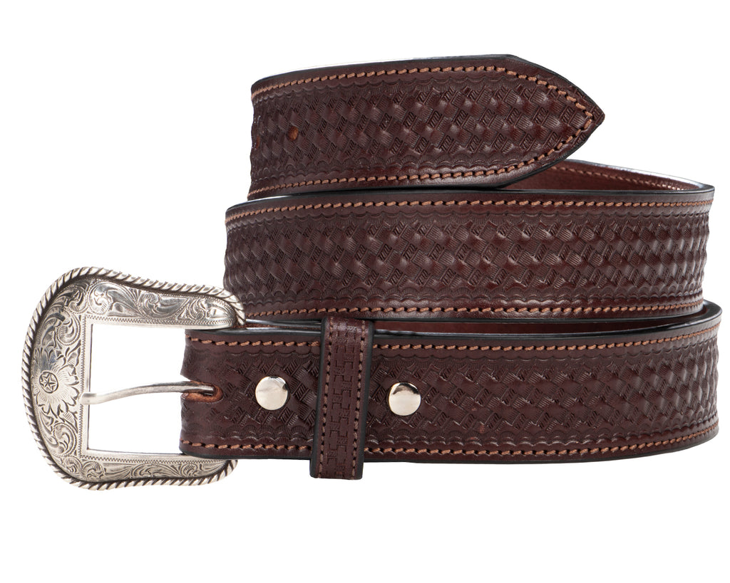 Becca Basketweave Western Belt 1 1/2 inch