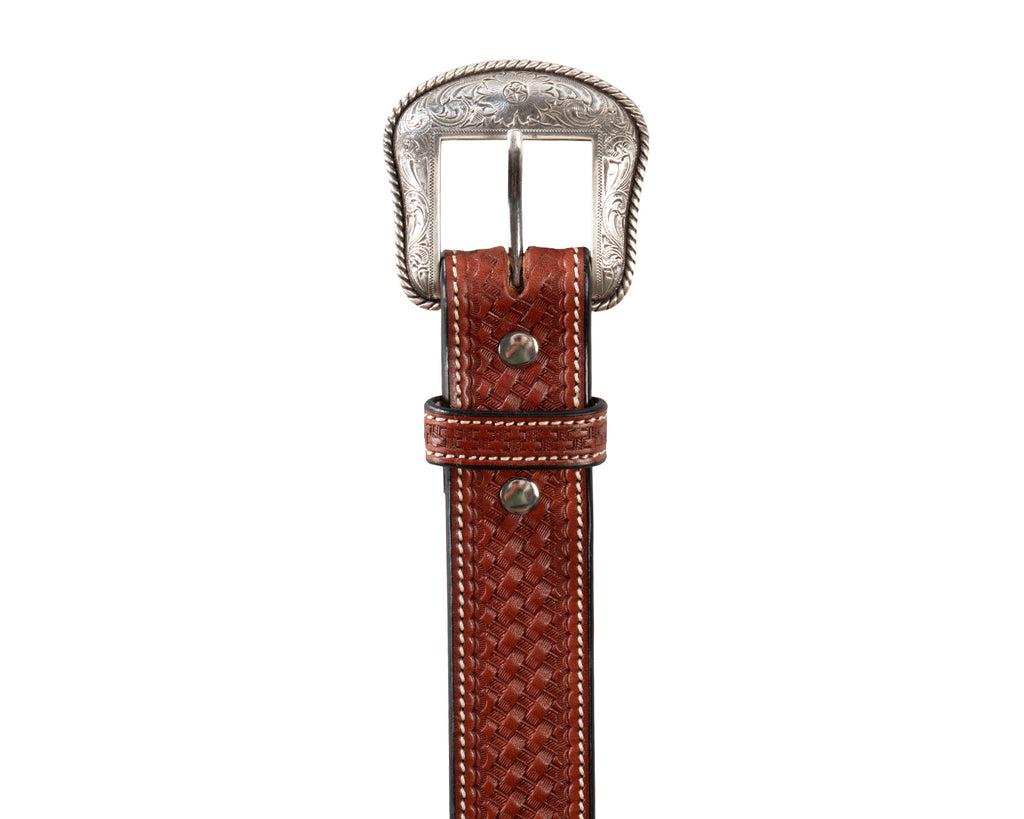 Becca Basketweave Western Belt 1 1/2 inch