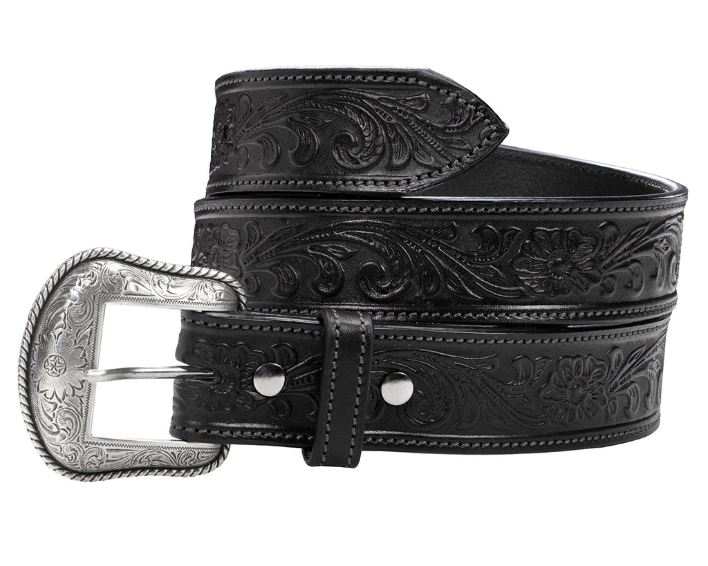 Becca 1 1/2 inch Western Floral Belt