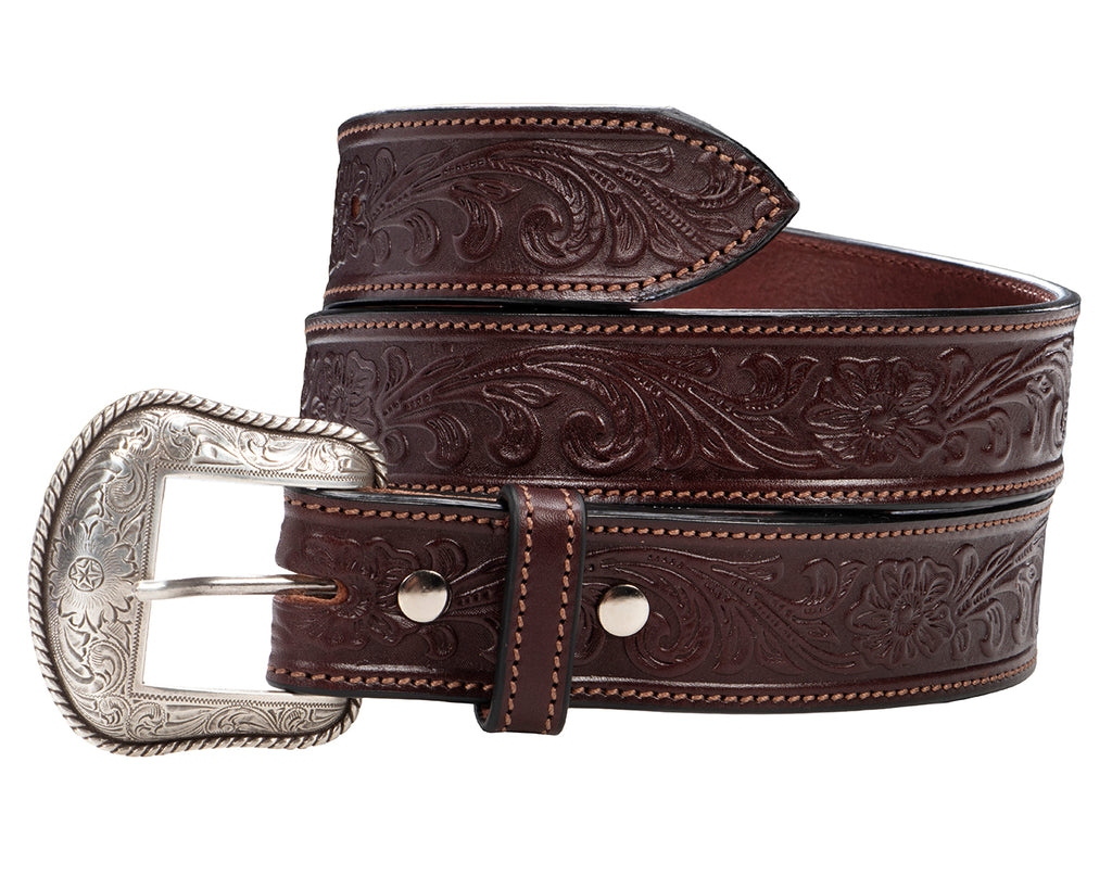 Becca 1 1/2 inch Western Floral Belt