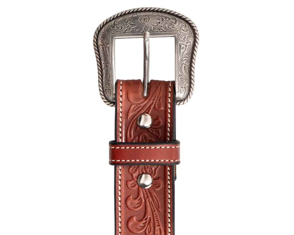 Becca 1 1/2 inch Western Floral Belt