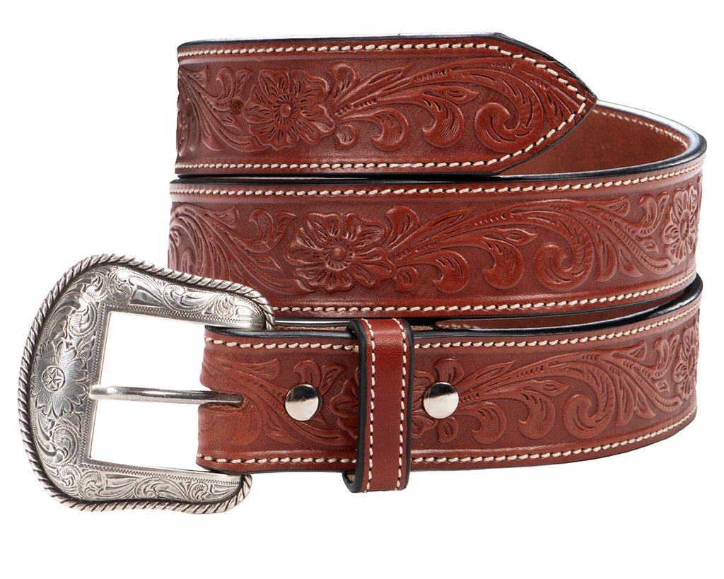 Becca 1 1/2 inch Western Floral Belt