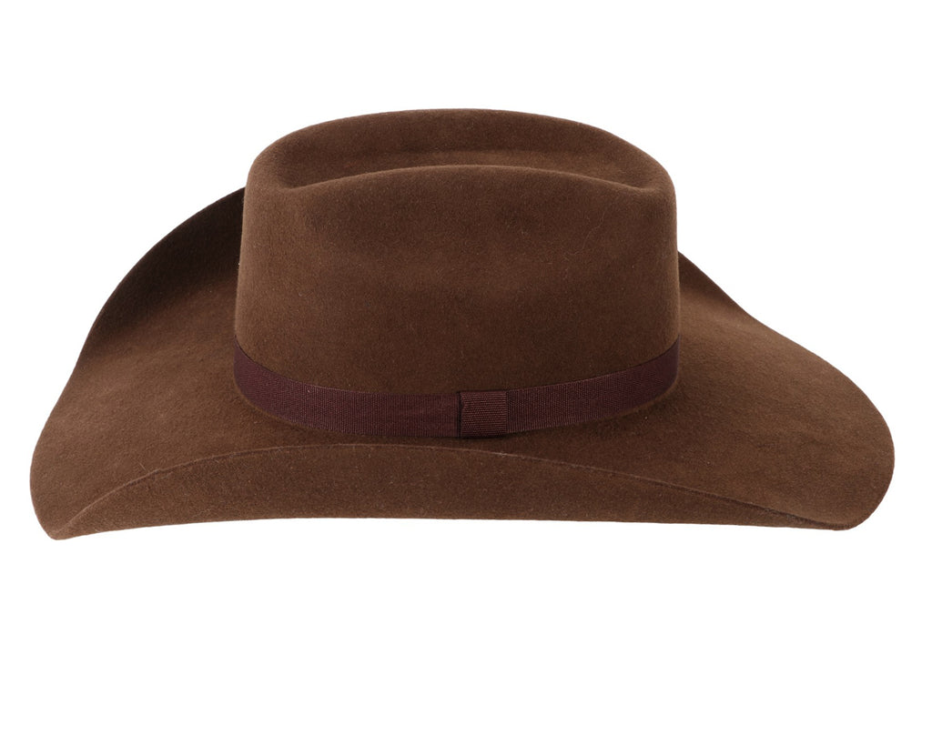 Gone Country Hats - Chute Cowboy Hat: Premium blend of cashmere and wool with Brick crown and traditional brim. Perfect for men and women.