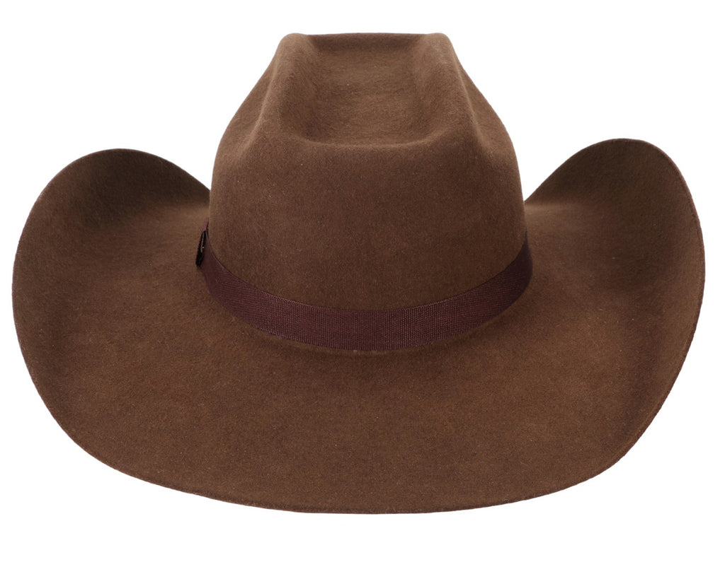 Gone Country Hats - Chute Cowboy Hat: Premium blend of cashmere and wool with Brick crown and traditional brim. Perfect for men and women.