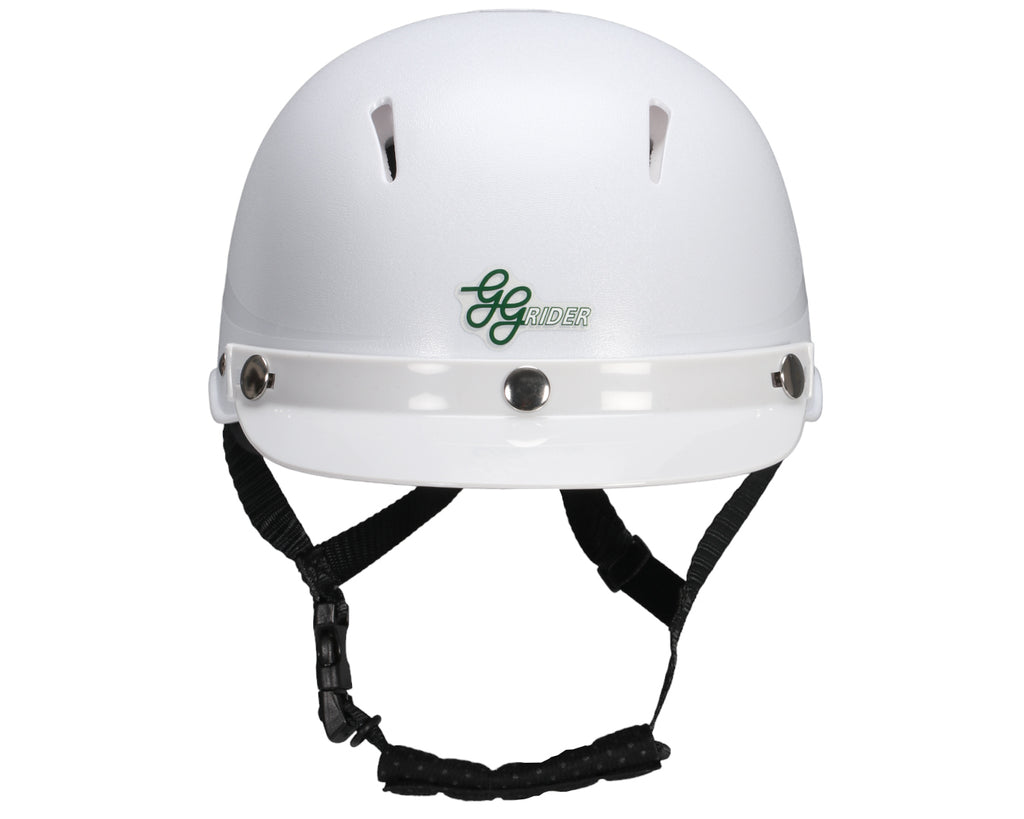 GG Rider Safety Helmet in White to keep any rider safe and protected during your ride