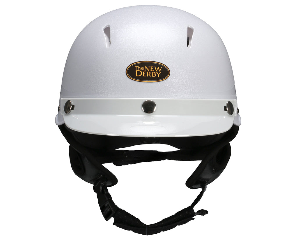 New Derby Safety Helmet - interchangeable padding for individual fit which enhances the safety of this helmet as correct fit is a vital feature for any rider