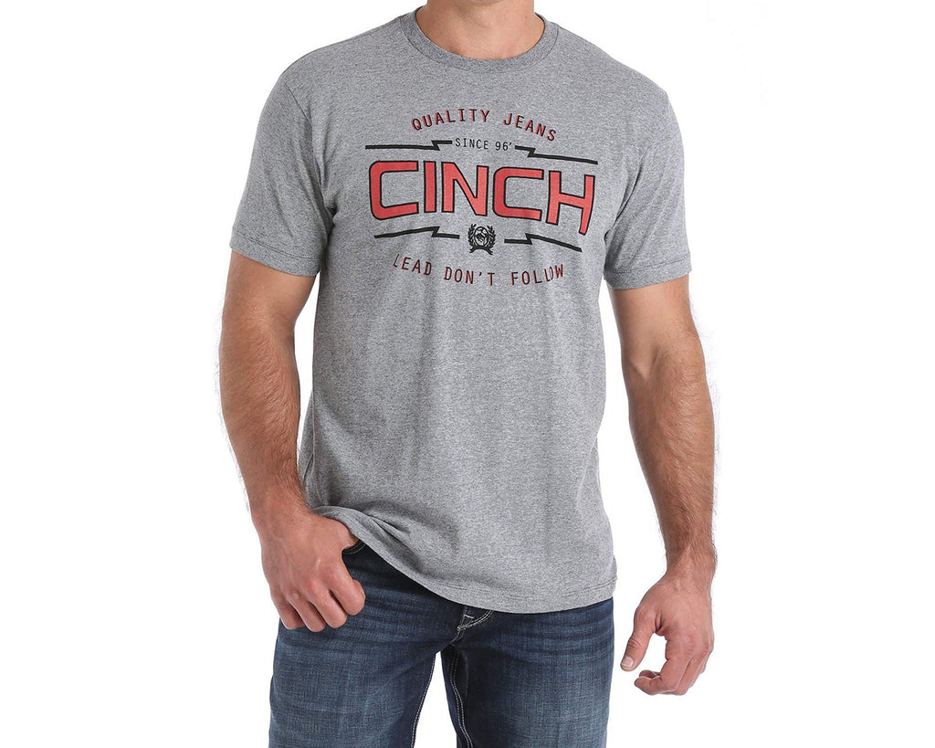 CINCH men’s T-shirts are the perfect addition to any wardrobe. Made of cotton and cotton-poly blend jersey, and come in a variety of styles featuring the CINCH logo