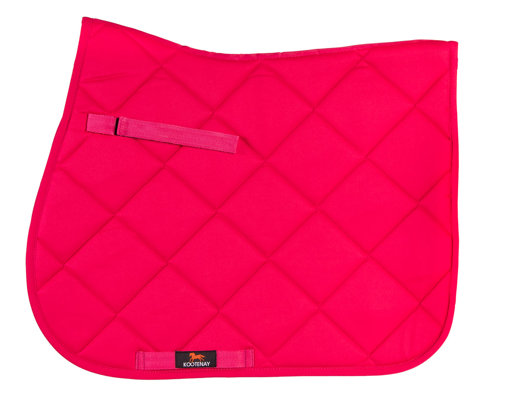 Kootenay Basic General Purpose Saddle Pad - Breathable and lightweight saddle pad for horse riding. Shop at Greg Grant Saddlery.