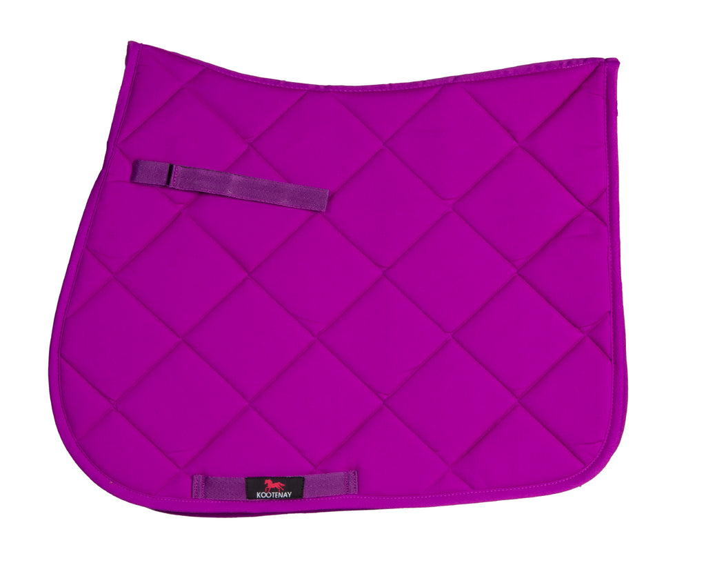 Kootenay Basic General Purpose Saddle Pad - Breathable and lightweight saddle pad for horse riding. Shop at Greg Grant Saddlery.