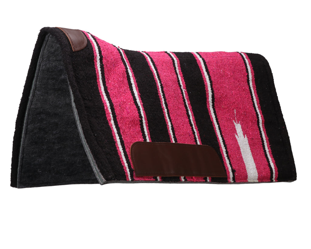 Fort Worth Contoured Navajo Saddle Pad - in Pink