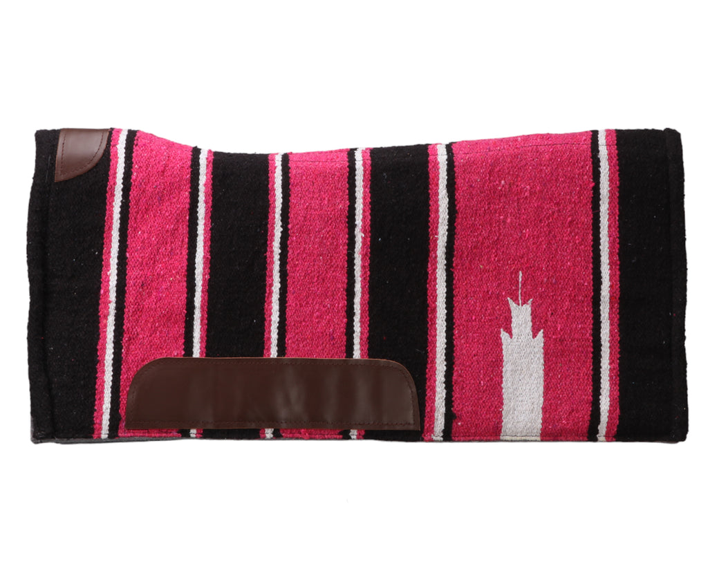 Fort Worth Contoured Navajo Saddle Pad - in Pink