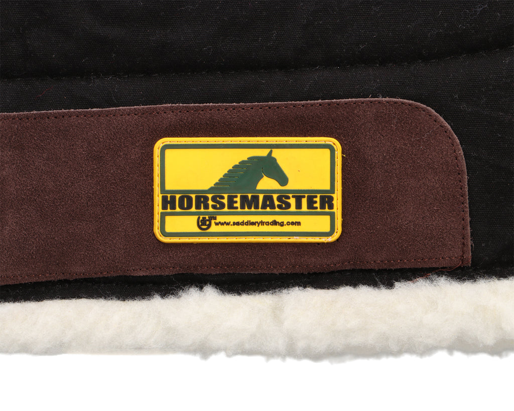 Horsemaster Fleece Lined Canvas Saddle Pad - 32" x 32"