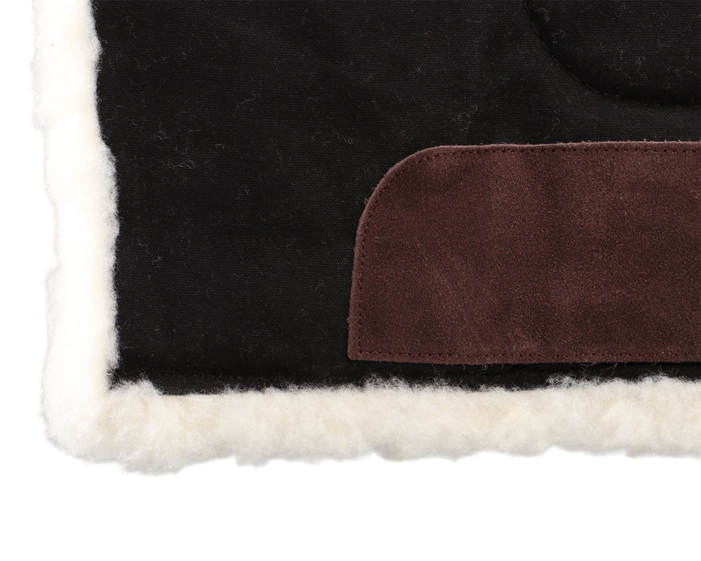 Horsemaster Fleece Lined Canvas Saddle Pad - 32" x 32"