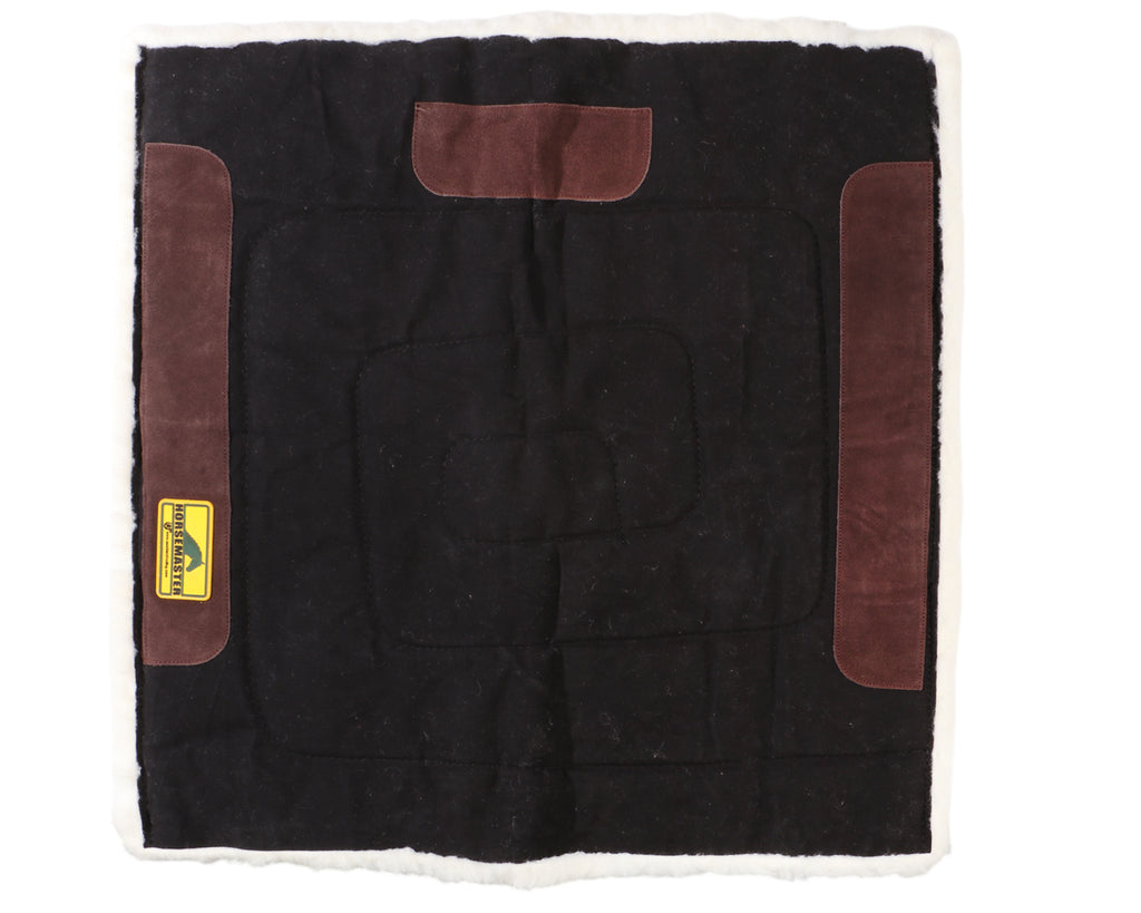 Horsemaster Fleece Lined Canvas Saddle Pad - 32" x 32"