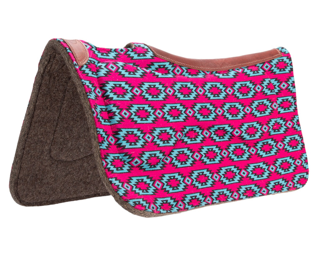 Fort Worth Contoured Saddle Pad Aztec Limited Edition - 30" x 32" made to have you horse-riding in comfort and style