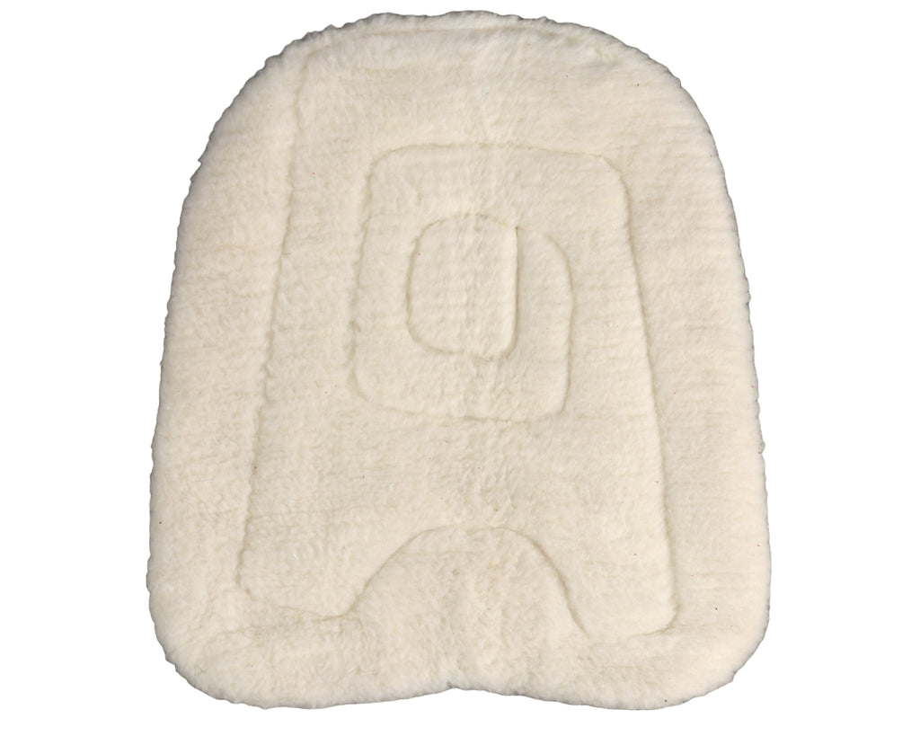 Navajo Barrel Racer Pad - 29" x 29", showing heavy fleece lining