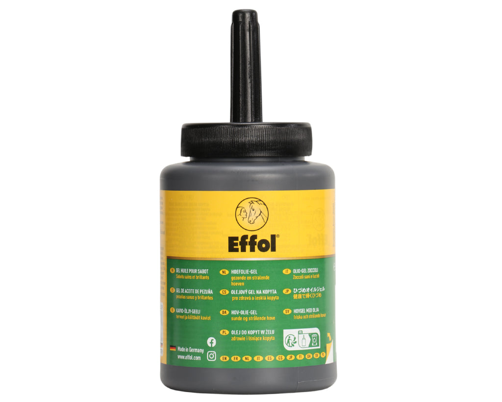 Hoof Oil Gel w/Applicator Brush- Black