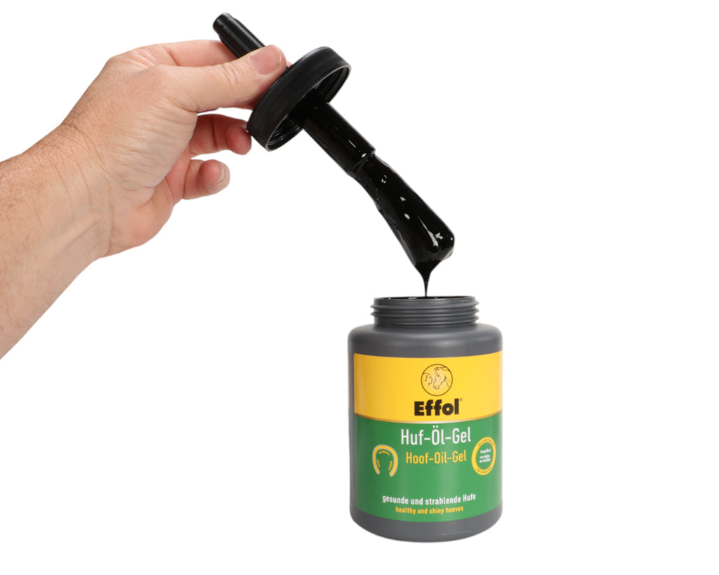 Hoof Oil Gel w/Applicator Brush - Black