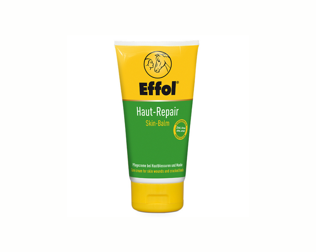 Effol Skin-Repair Skin-Balm - A 150ml tube of antiseptic care cream for skin wounds. Provides effective repair and forms a protective barrier against viruses, bacteria, and parasites. Contains high-quality vitamins and zinc oxide for enhanced healing and moisture regulation.