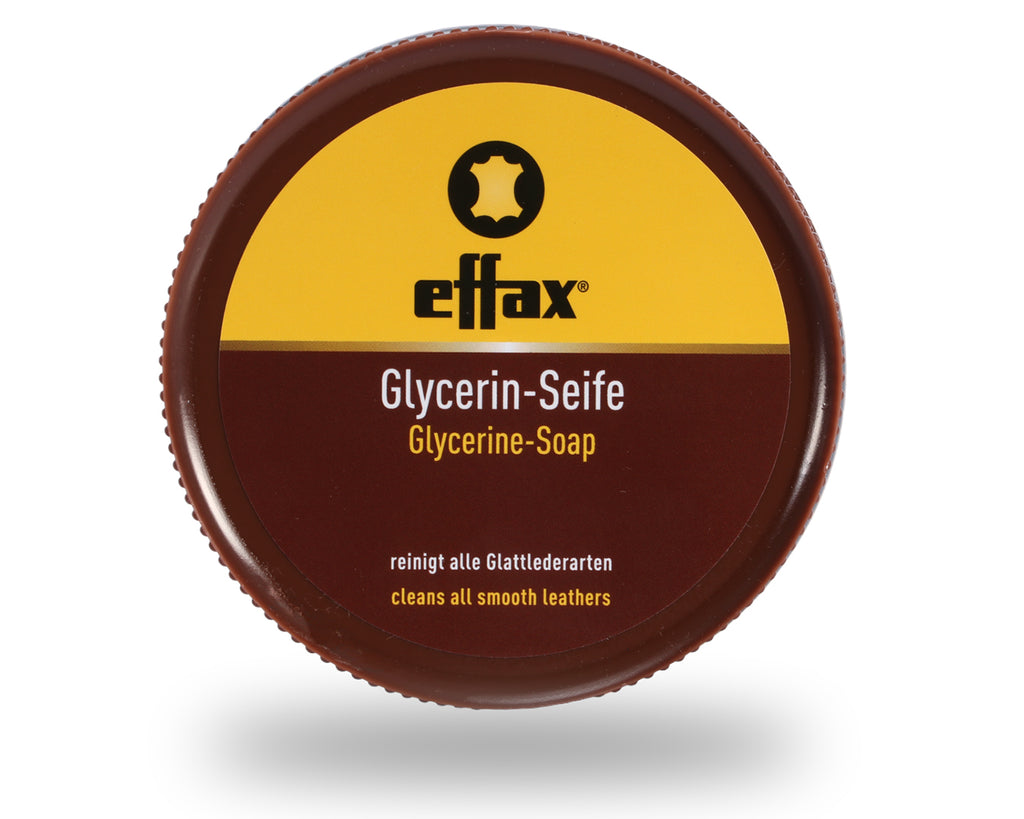 Effax Glycerine-Soap cleans all smooth leathers