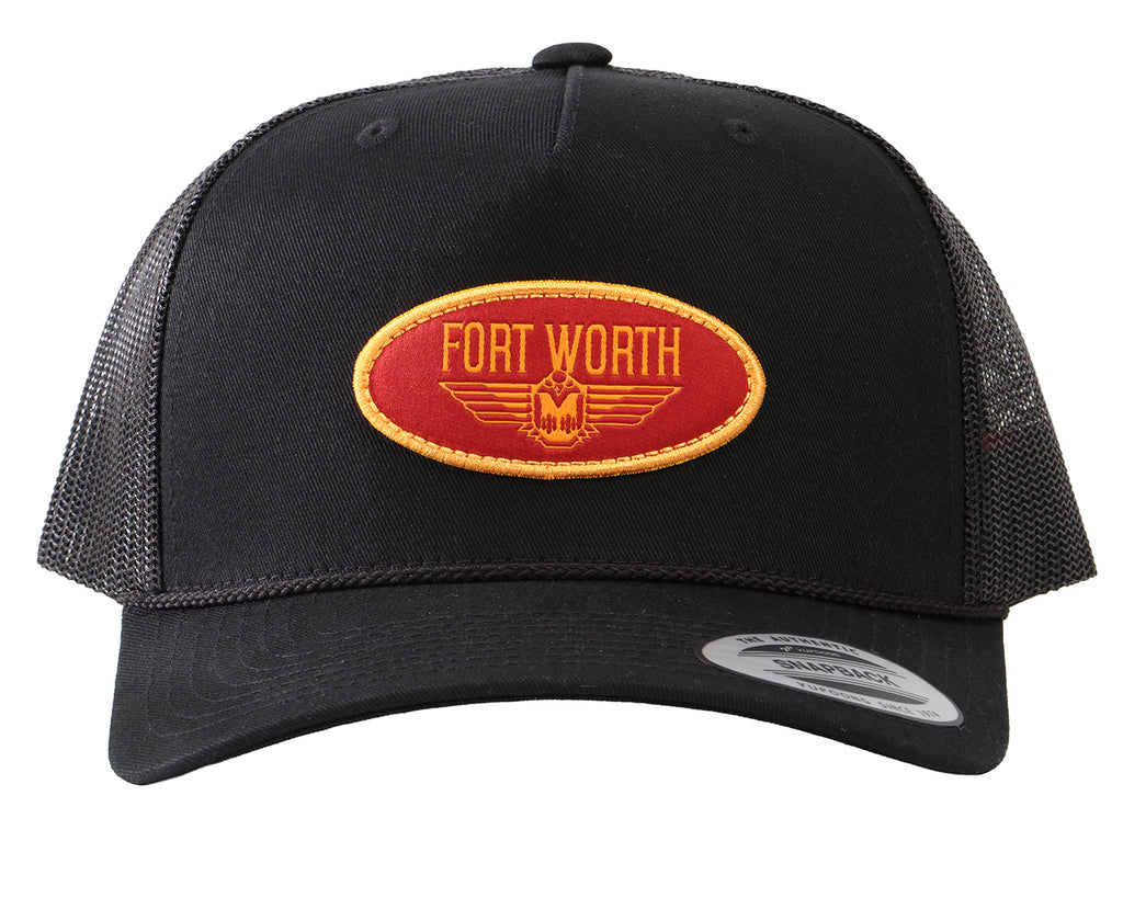 Fort Worth Patch Trucker Cap - Black