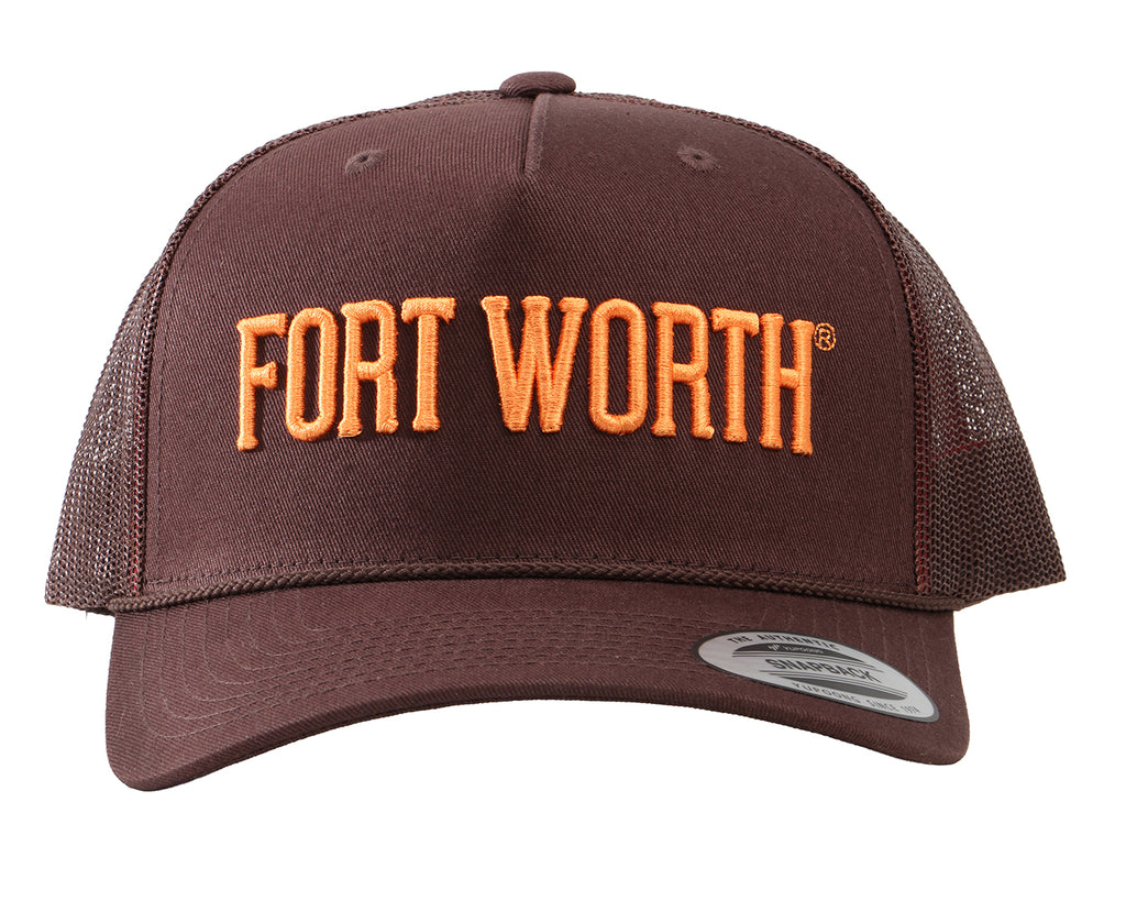Fort Worth Statement Cap -Deep Brown