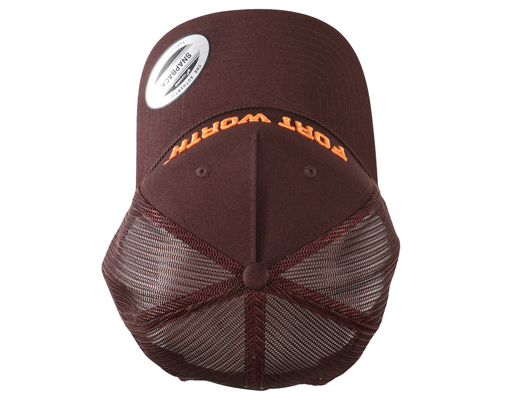 Fort Worth Statement Cap -Deep Brown