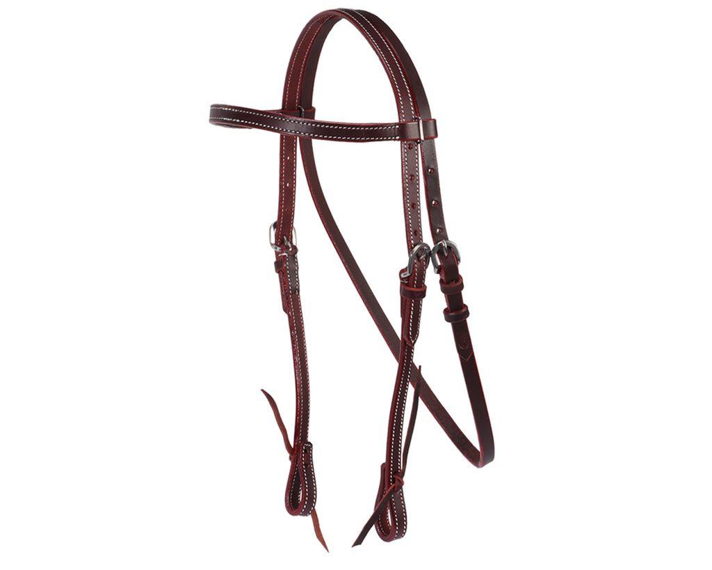 Fort Worth Work Headstall Tie Ends - Latigo