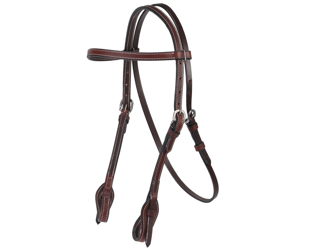 Fort Worth Work Headstall Quick Release - Oily Pull Up
