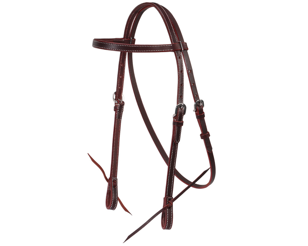 Fort Worth Work Headstall Water Tie Ends - Latigo