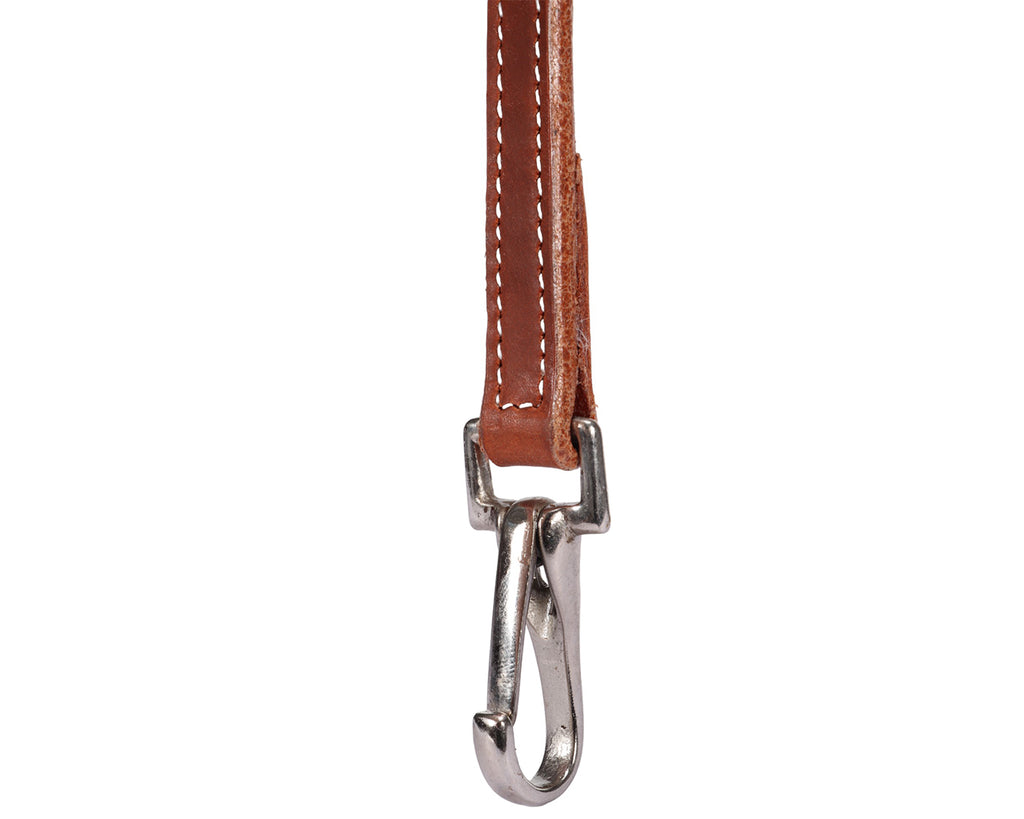 Fort Worth Guy McLean Headstall with Snap Bit Ends. Hermann Oak Premium Leather headstall with snap bit ends. Stainless steel hardware for durability.