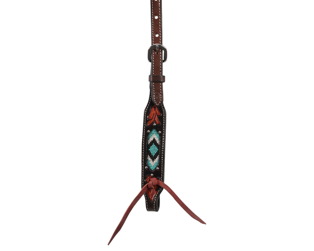 Fort Worth Turquoise Beaded Headstall