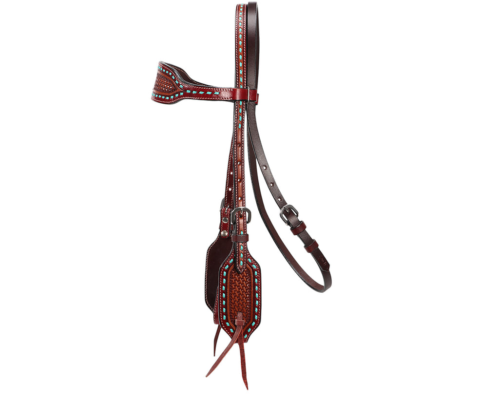 Fort Worth Turquoise Basket Headstall