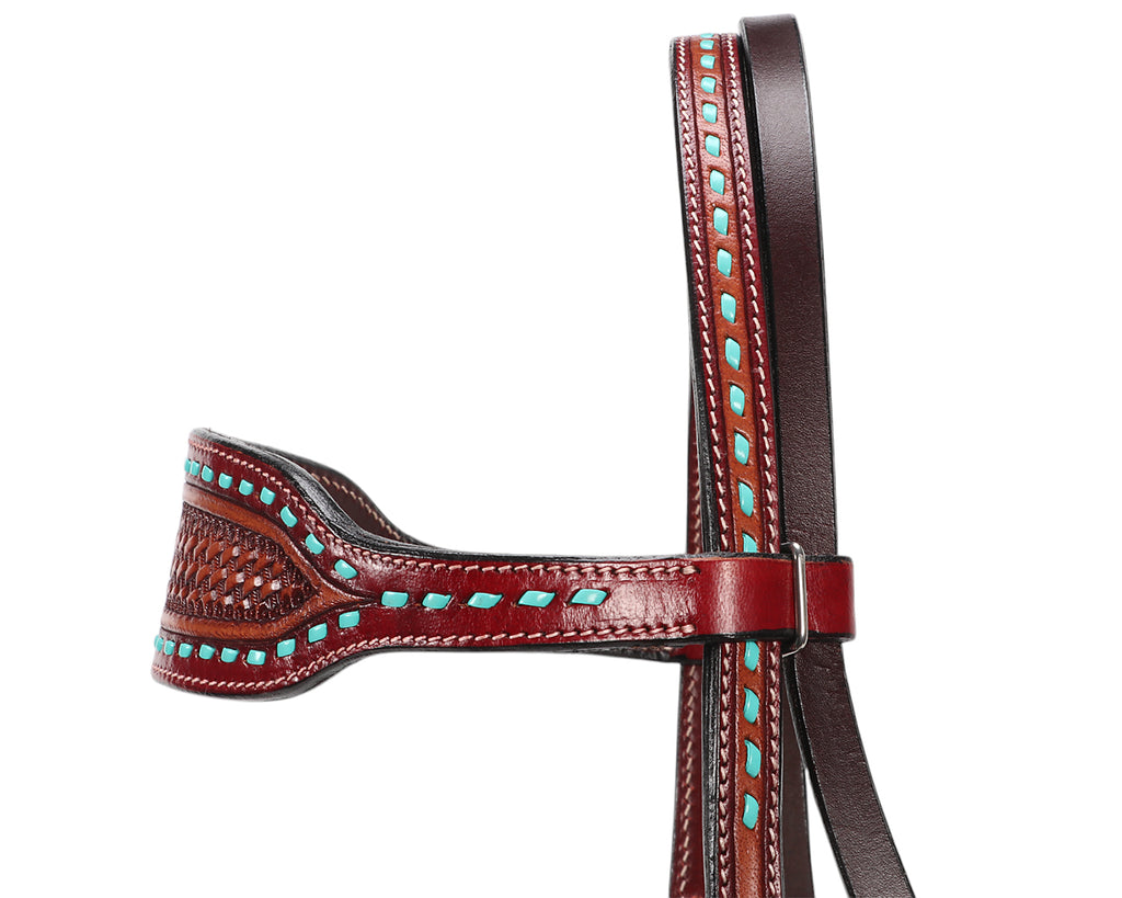 Fort Worth Turquoise Basket Headstall