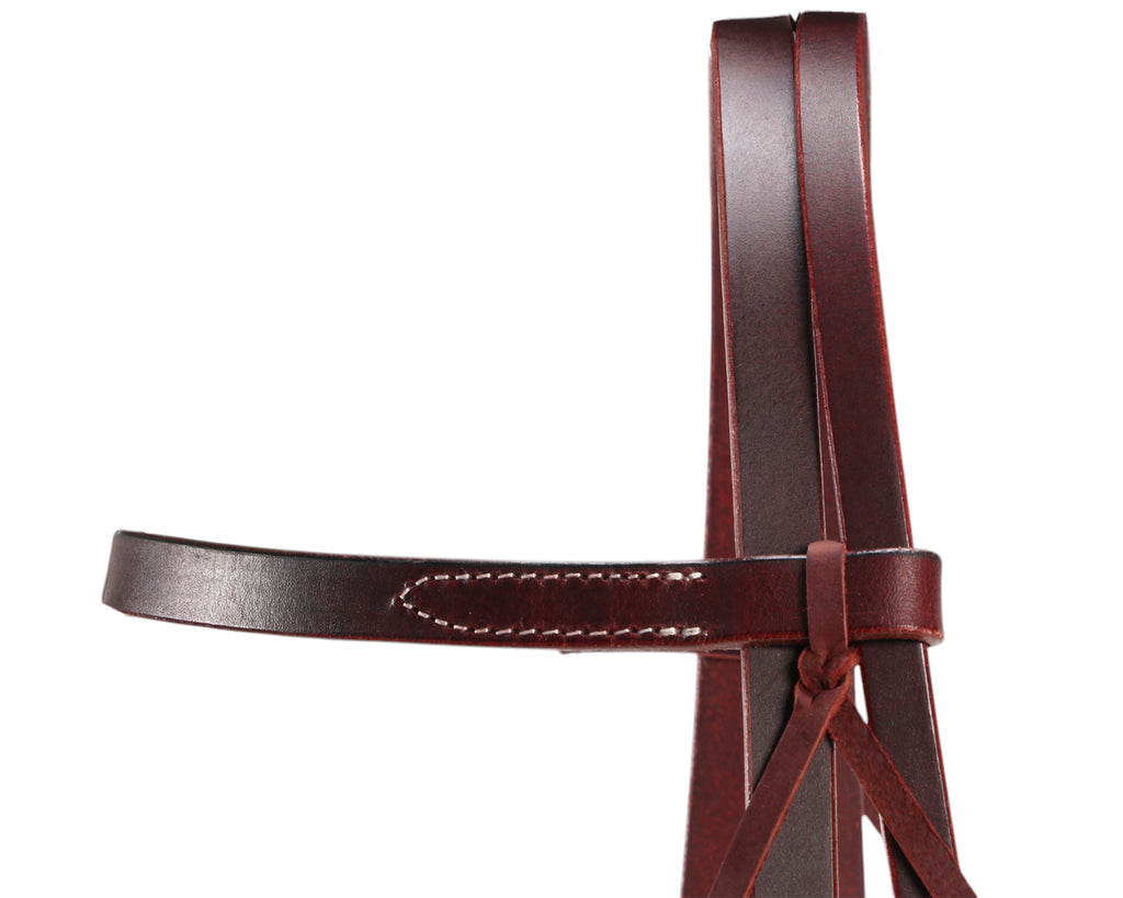 Fort Worth Oily Headstall with Single Buckle - Latigo
