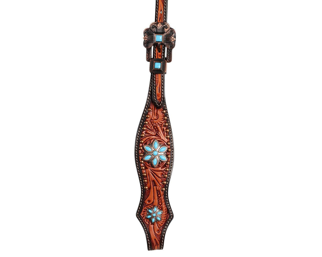 Fort Worth Wildflower Headstall - image showing detailing