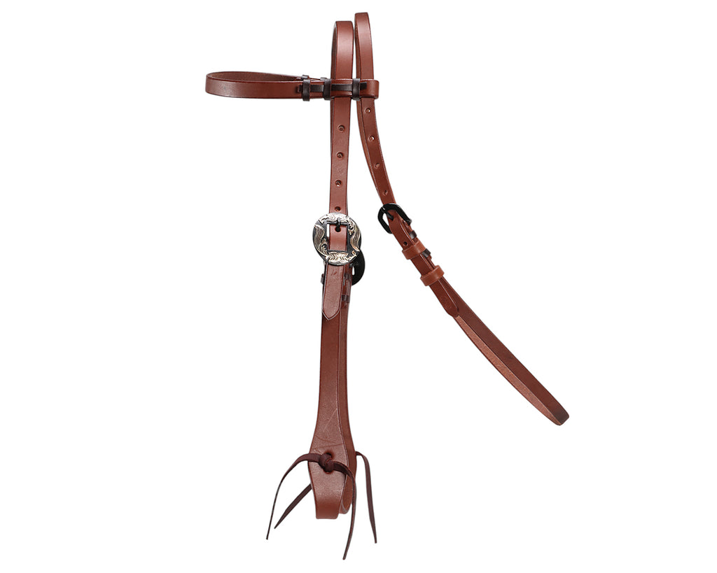Fort Worth Oily Headstall with Single Buckle - Harness